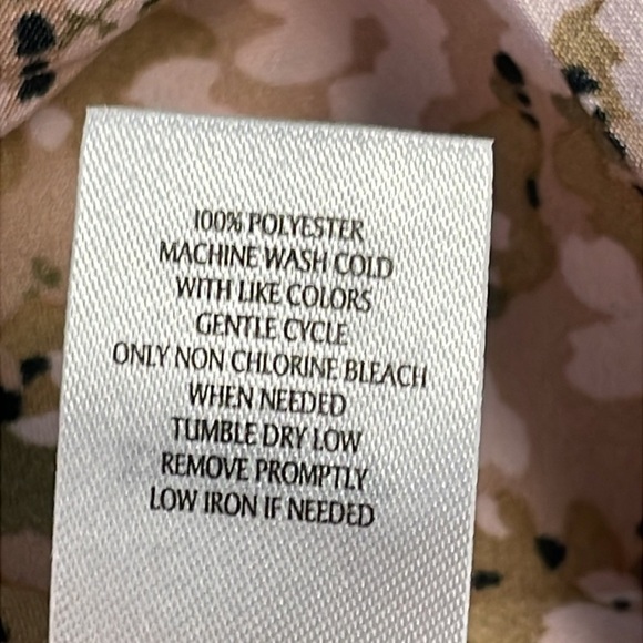 NWT Sanctuary Silky Abstract Floral Short Sleeve Button Front Pajama Lounge Top - Picture 12 of 13